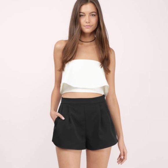 Tobi Pants - Tobi Jaden High-waisted Front Pleated Shorts